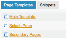 CMS Template Engine Screen Shot